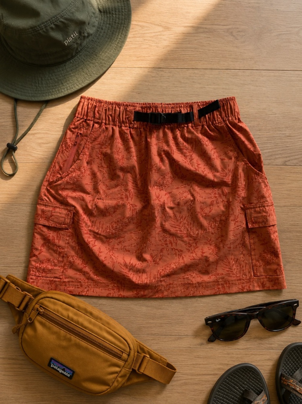 90s Aspen Mini Cargo Mountain Hiking Skirt Outdoor Granola Camping Gorpcore